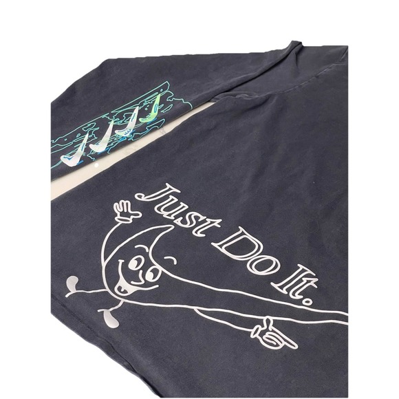 Nike Drip Wash Graphic T-shirt Men's Adult Large Black Long Sleeve Hype Beast - Picture 5 of 10